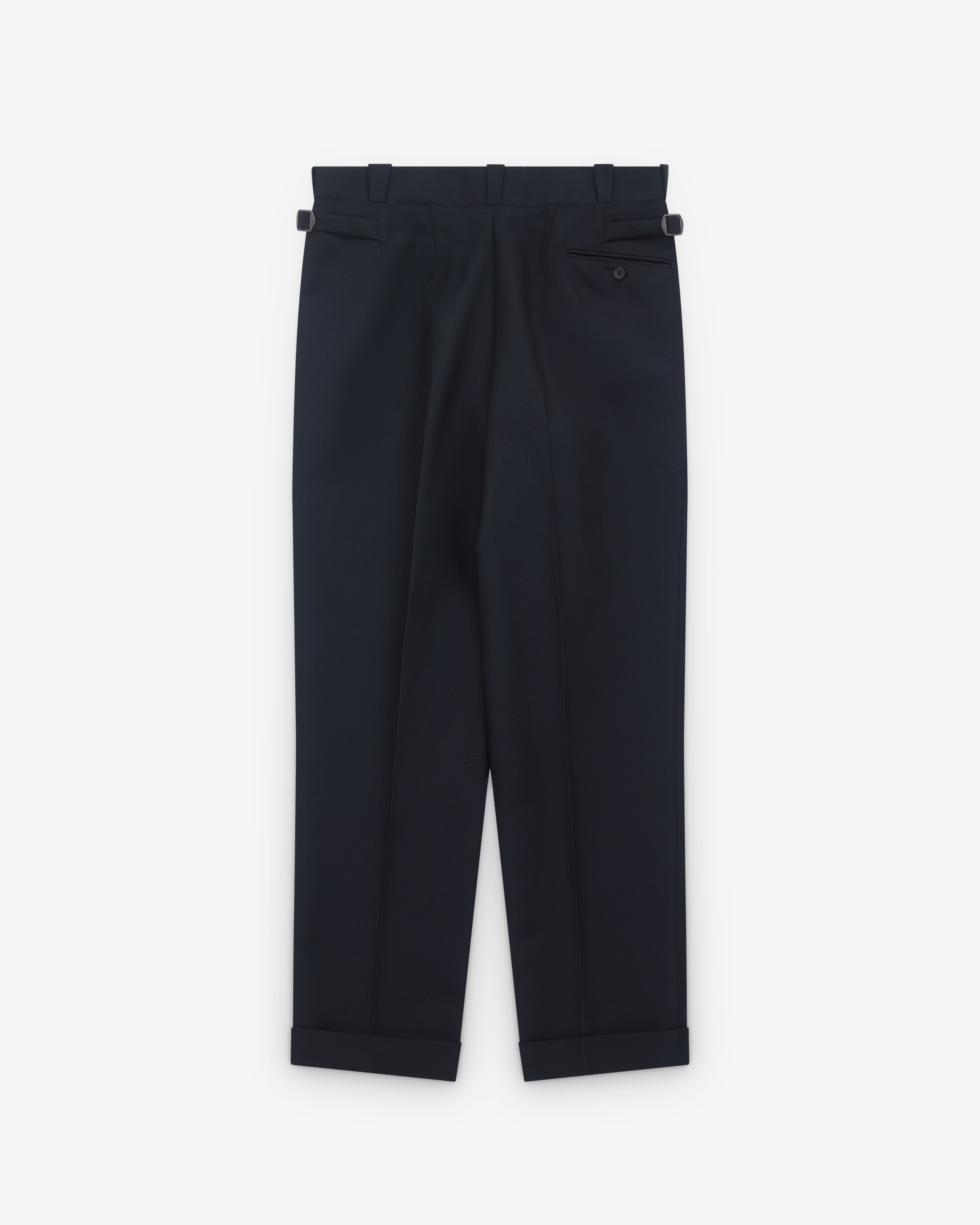 Prada: Men's Wool Blend Pants (Navy) | Dover Street Market London