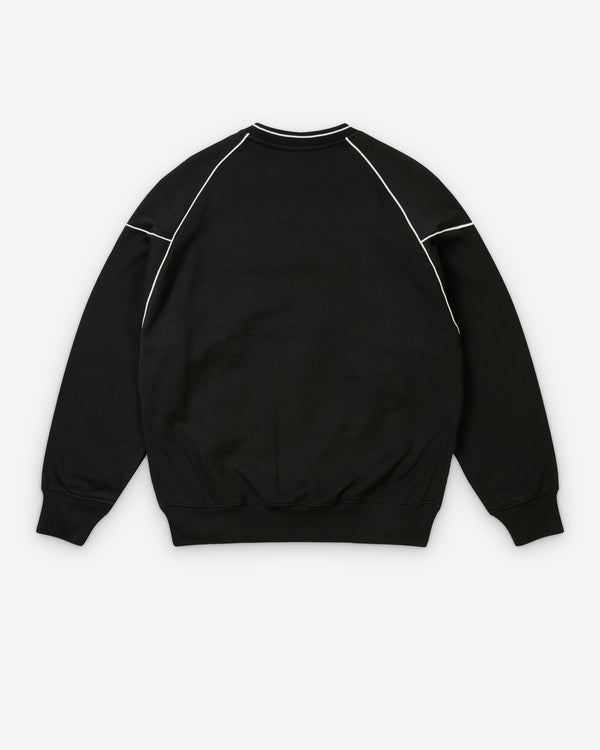 Palace - Men's Pro Team Piped Crew - (Black)