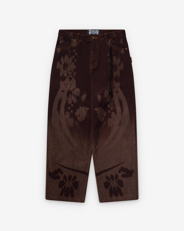 Paolina Russo - Women's Baggy Denim Trousers - (Brown)