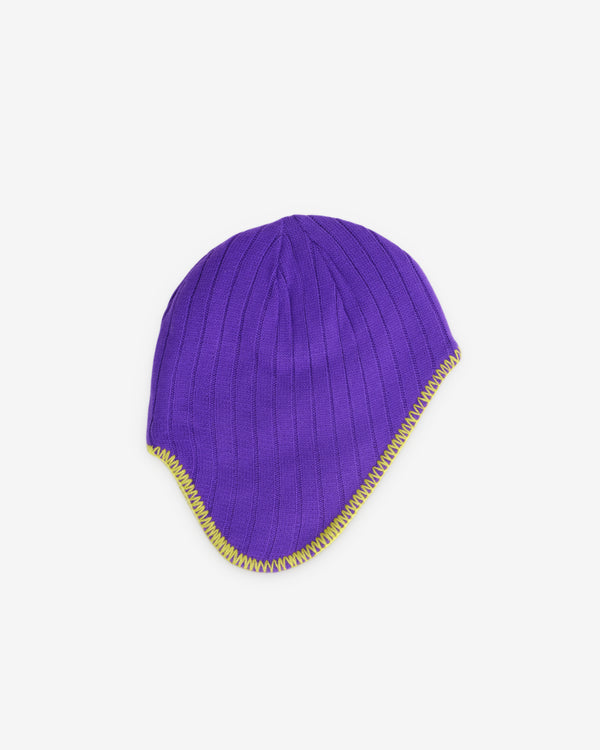 Always Do What You Should Do - Reversible Ear Flap Hat - (Purple/Green)
