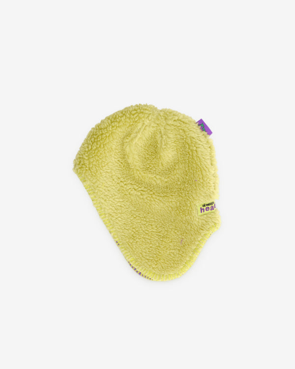 Always Do What You Should Do - Reversible Ear Flap Hat - (Purple/Green)