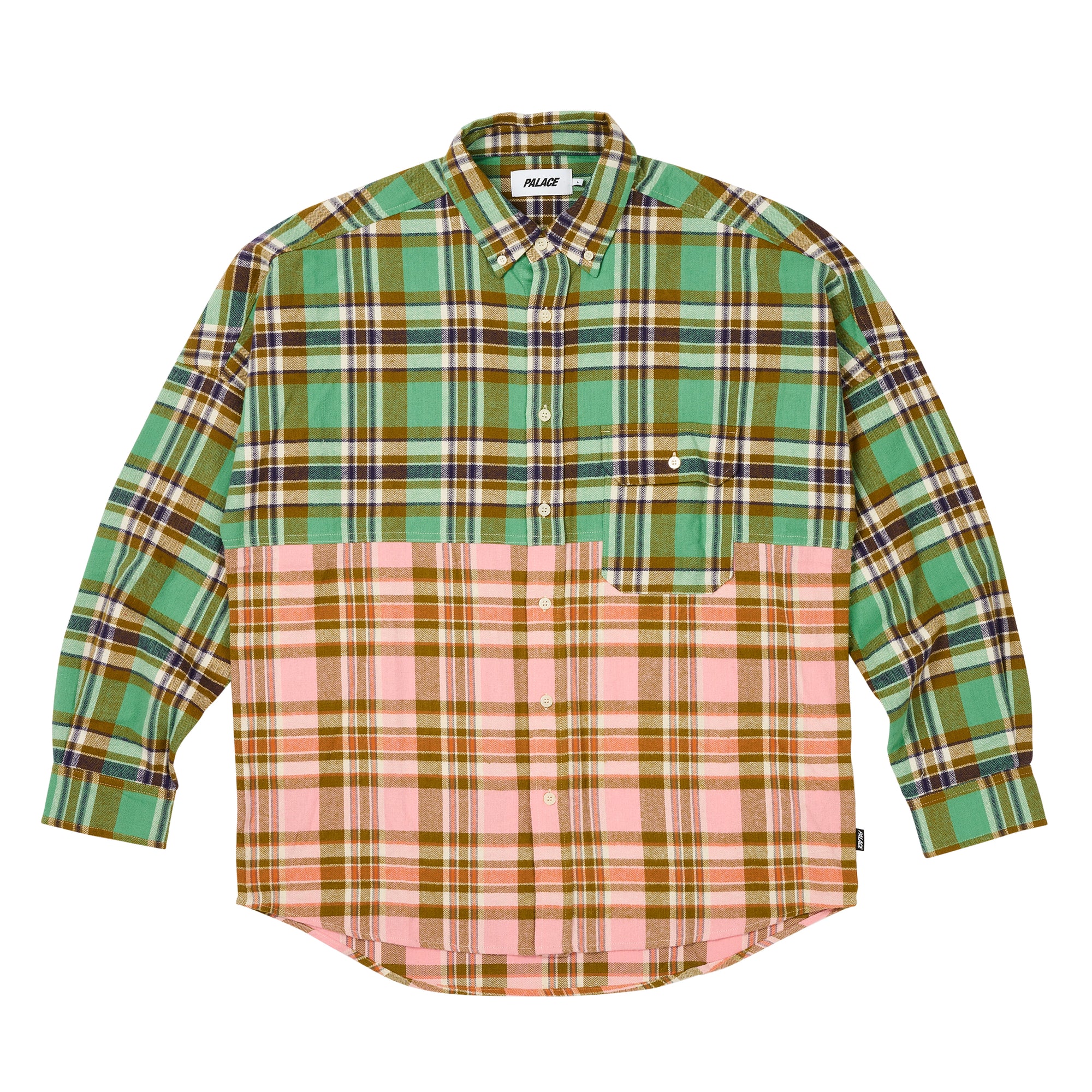 Palace - Checkmate Drop Shoulder Shirt - (Green) view 1