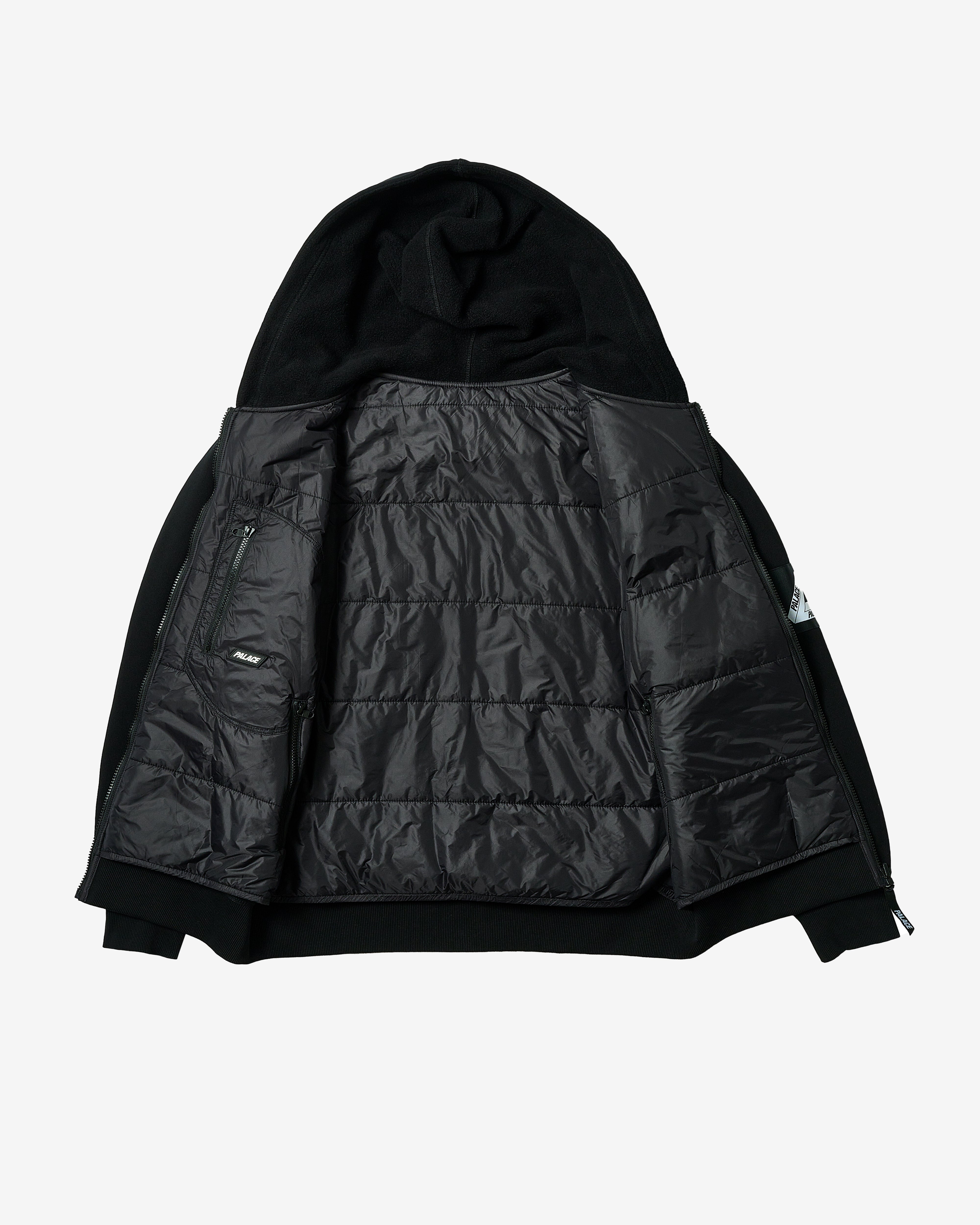 Palace - Men's Reversible Vest Hood - (Black) | Dover Street 