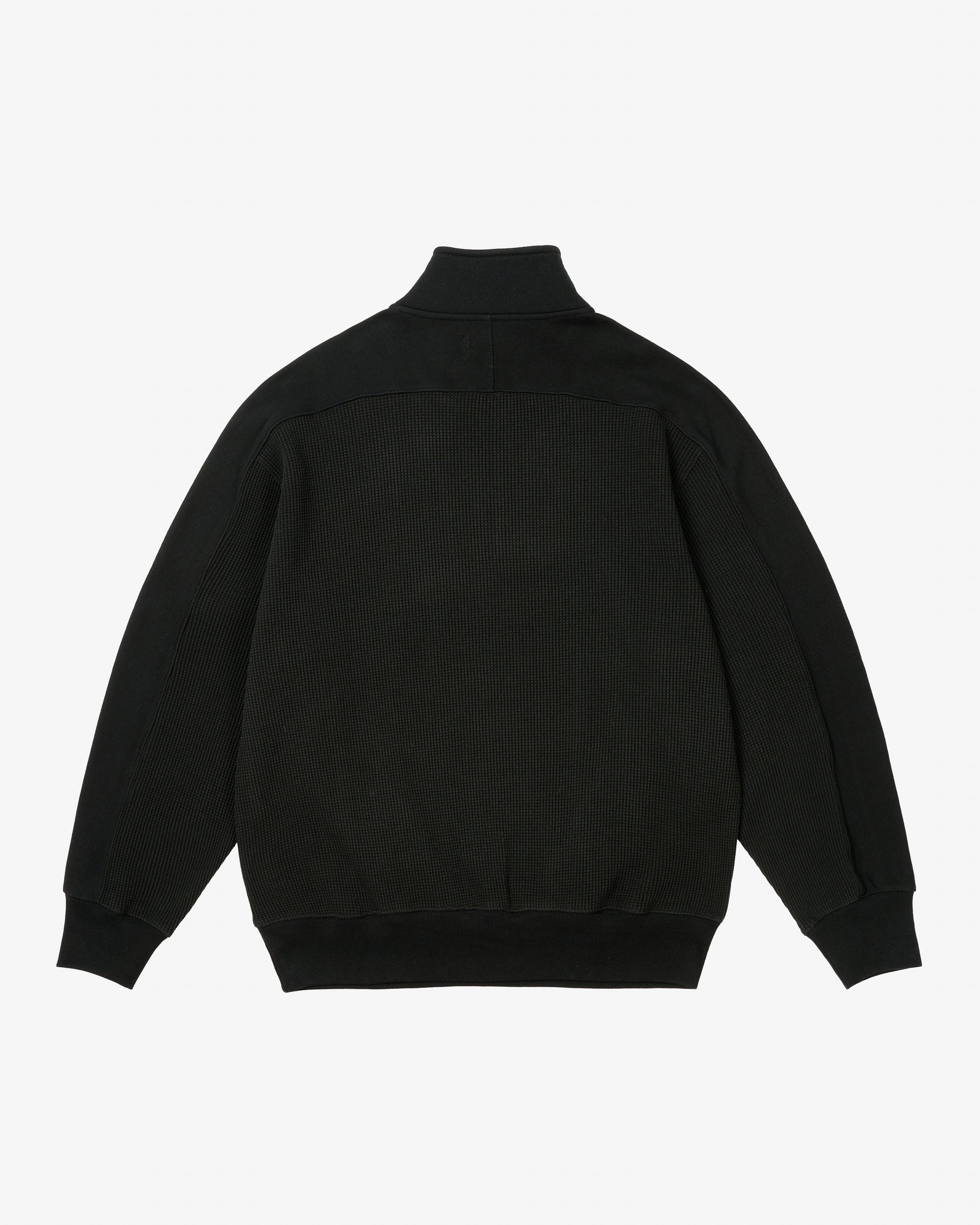 Palace - Men's Waffle On 1/4 Zip - (Black) view 2