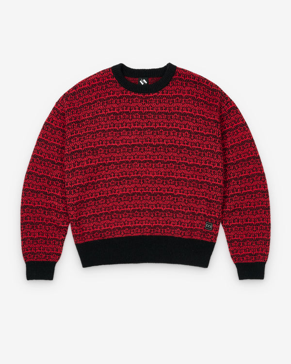 The Trilogy Tapes - Men's Shadow Multiple Knit - (Carmine)