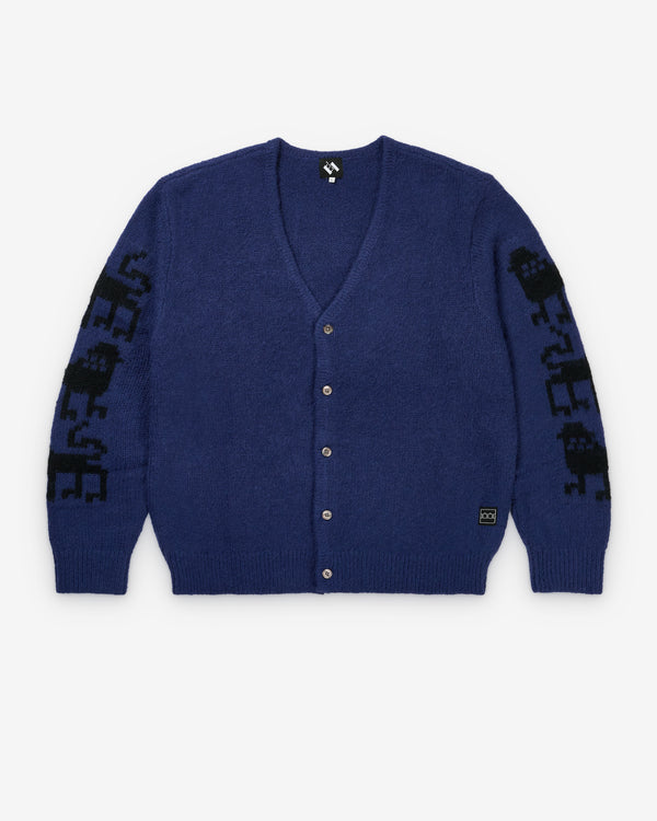 The Trilogy Tapes - Men's 3 Lions Cardigan - (Dream Blue)