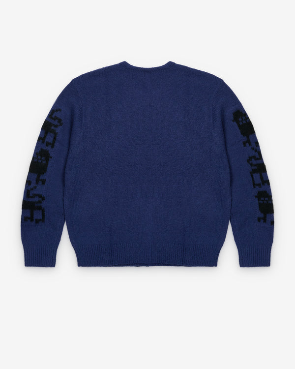 The Trilogy Tapes - Men's 3 Lions Cardigan - (Dream Blue)