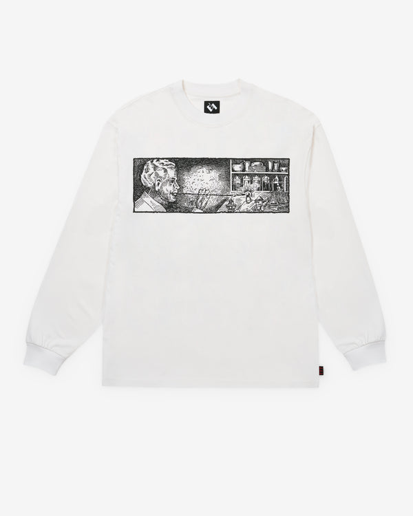 The Trilogy Tapes - Men's Atomgewichte Longsleeve - (White)