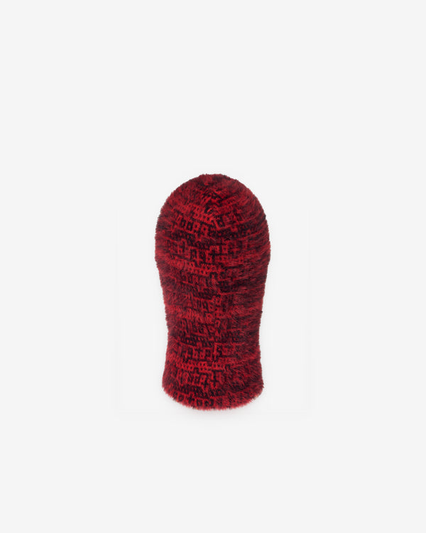 The Trilogy Tapes - Men's Shadow Multiple Knitted Hood - (Carmine/Black)