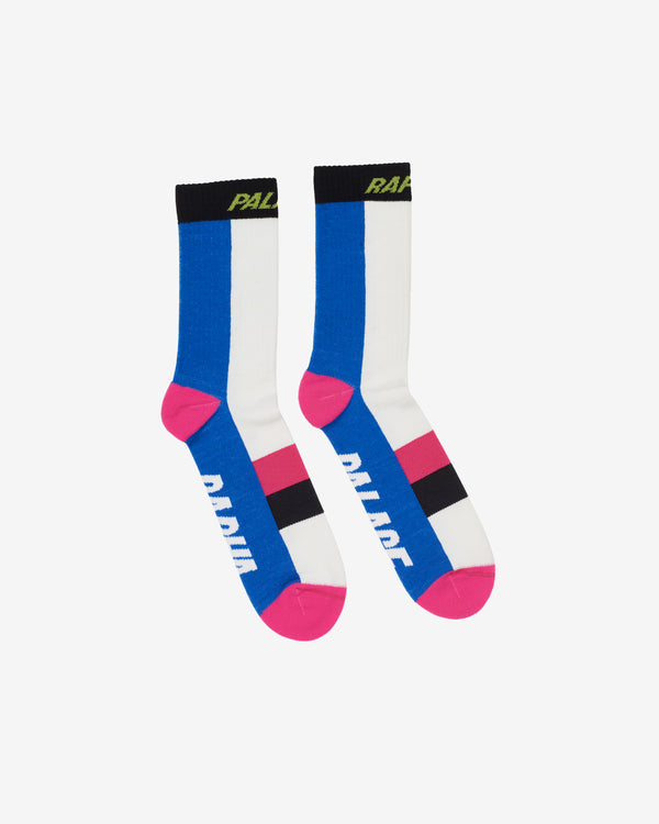 Palace - Men's Palace Rapha Merino Socks - (White/Blue)