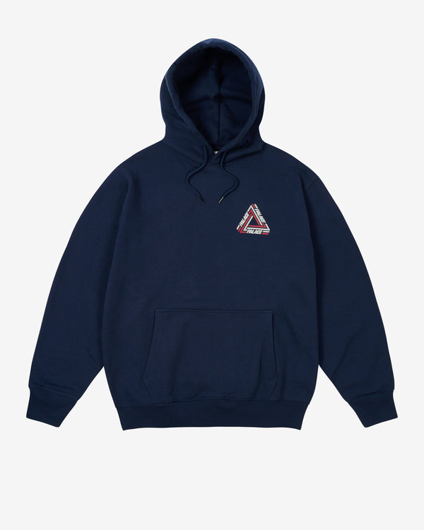 Palace - Men's Tri-Line Hood - (Navy)