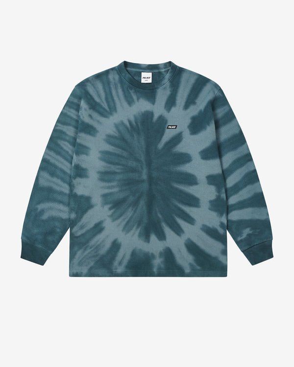 Palace - Men's Tie-Dye Waffle Longsleeve - (Navy)