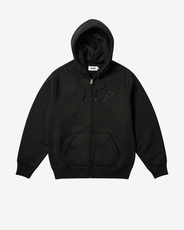 Palace - Men's Thermal Embossed P3 Zip Hood - (Black)