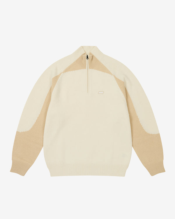 Palace - Men's Trial 1/4 Zip Knit - (Soft White)