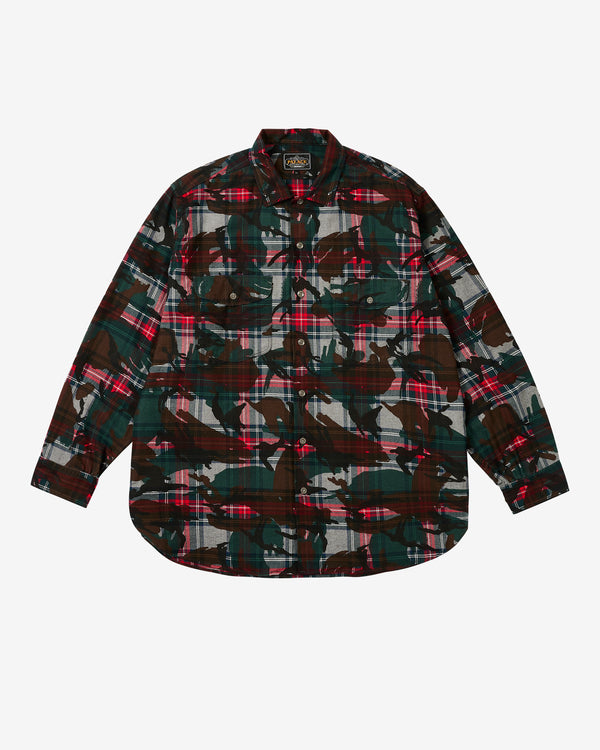 Palace - Beams+ Men's Work Shirt - (Grey/Tartan)