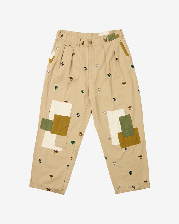 Palace - Beams+ Men's Pleated Trousers - (Beige)