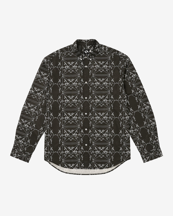 The Trilogy Tapes - Men's Envelopes Printed Shirt - (Black)