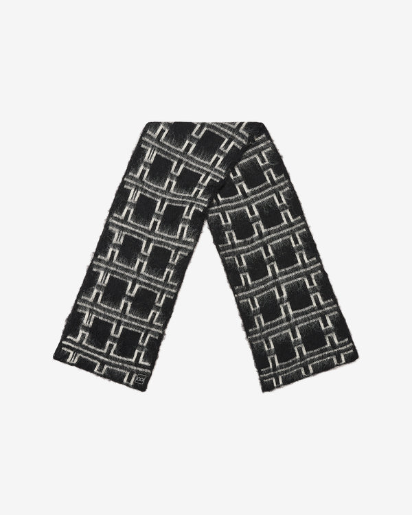 The Trilogy Tapes - Mohair Knitted Pulse Scarf - (Black)