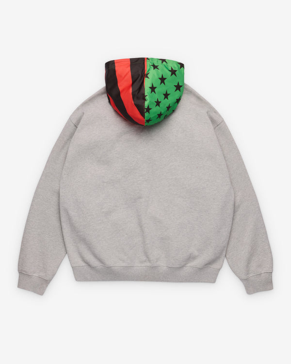 Denim Tears - Men's Pan African Flag Zip Hoodie - (Grey)
