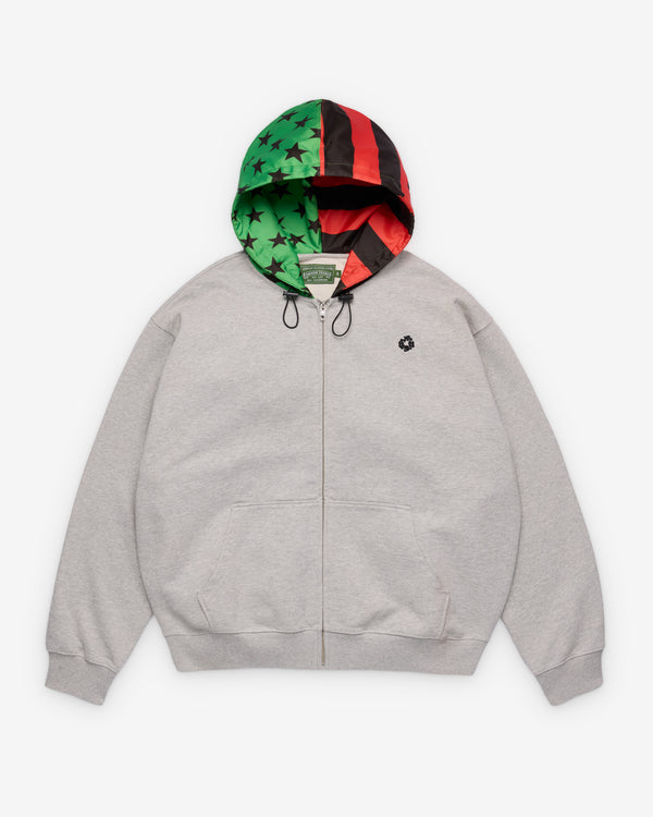 Denim Tears - Men's Pan African Flag Zip Hoodie - (Grey)