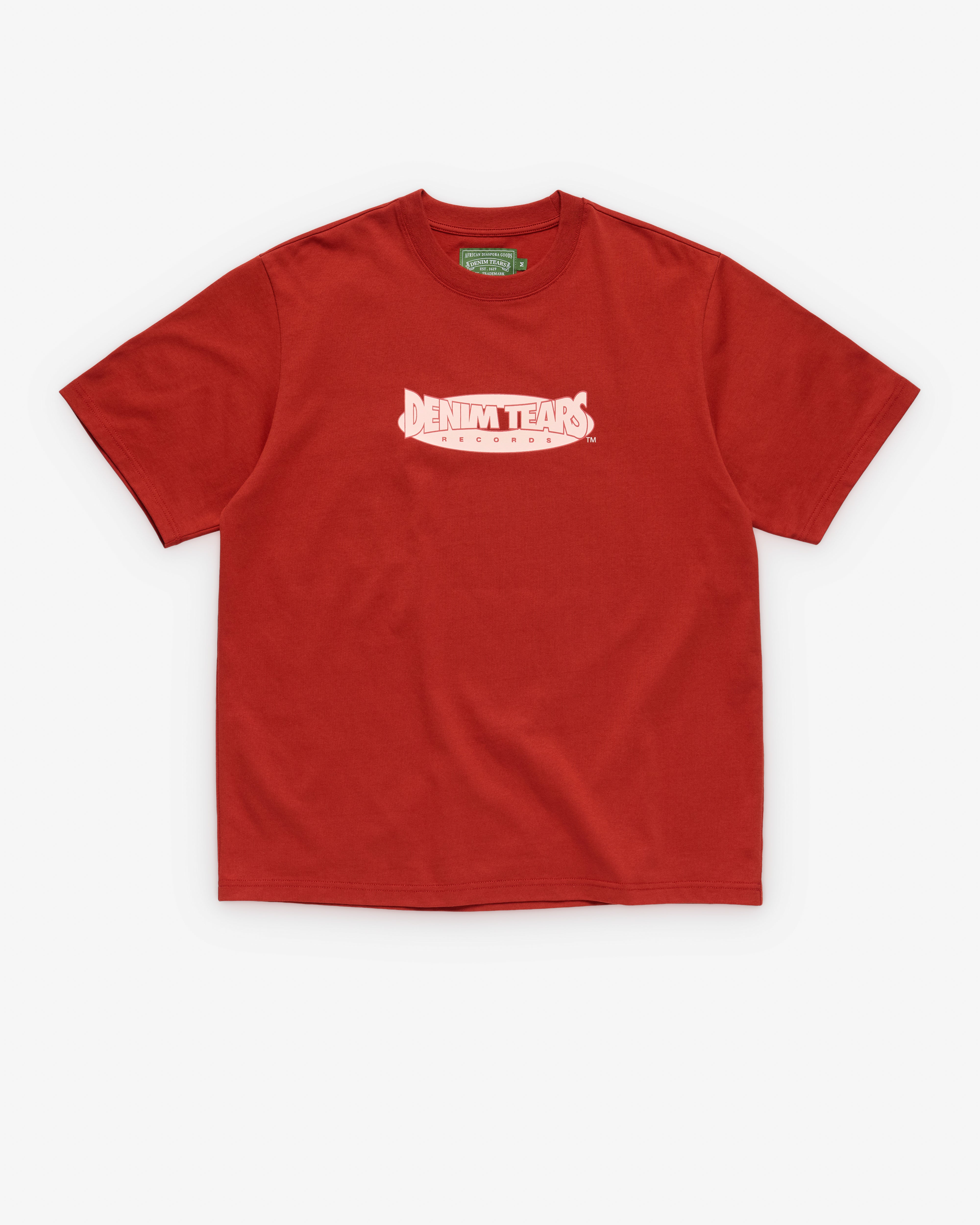 Denim Tears: Men's Panther DJ T-Shirt (Red) | Dover Street Market