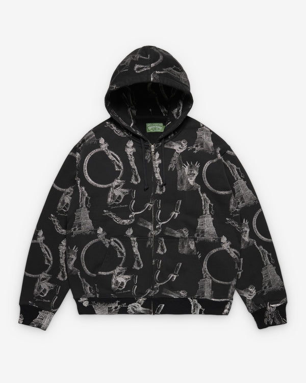 Denim Tears - Men's Plates Zip Hoodie - (Black)