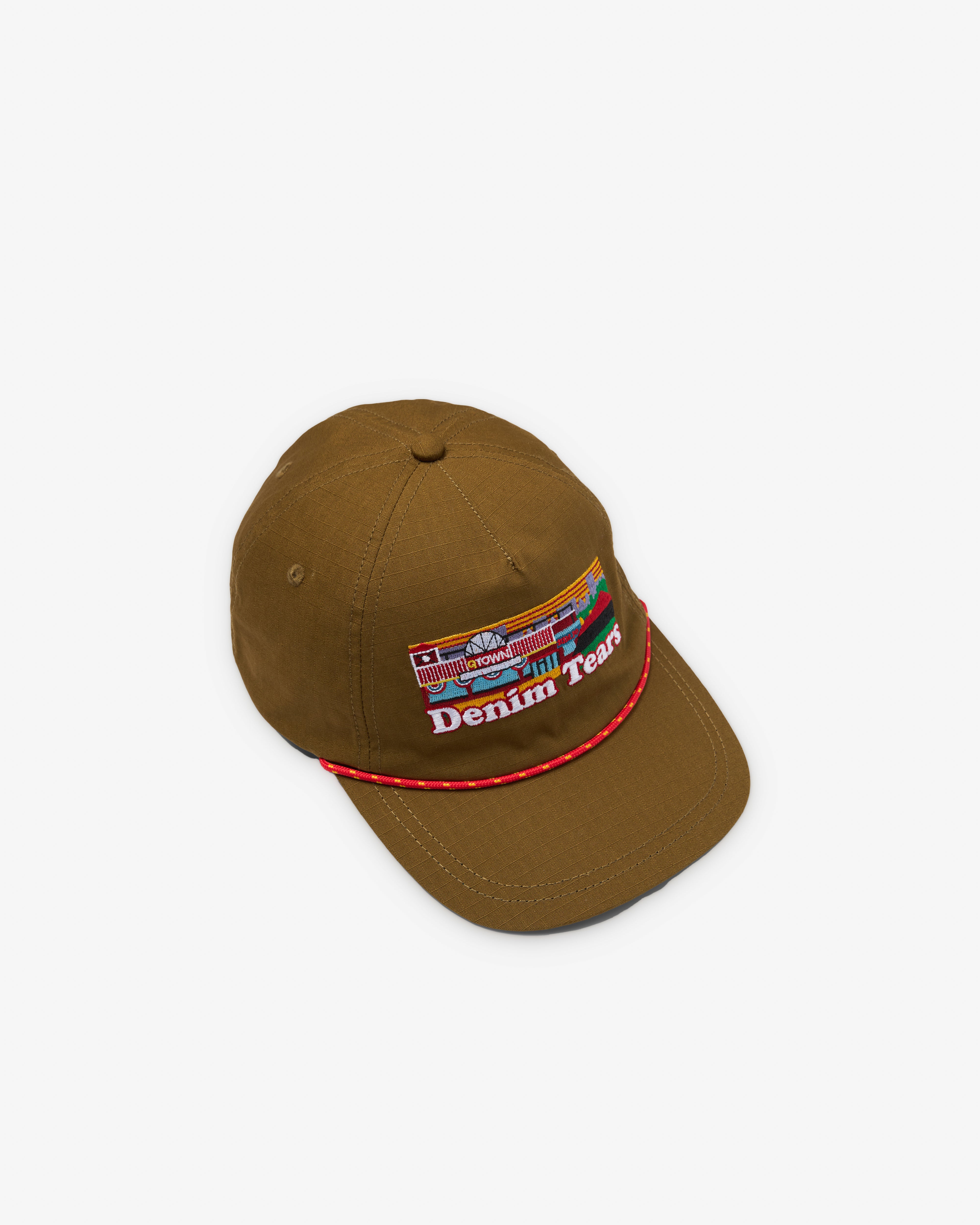Denim Tears: Men's Q Town Cap (Olive) | Dover Street Market London