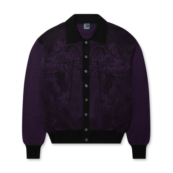 Rassvet - Men’s Guardian Buttoned Cardigan - (Purple)