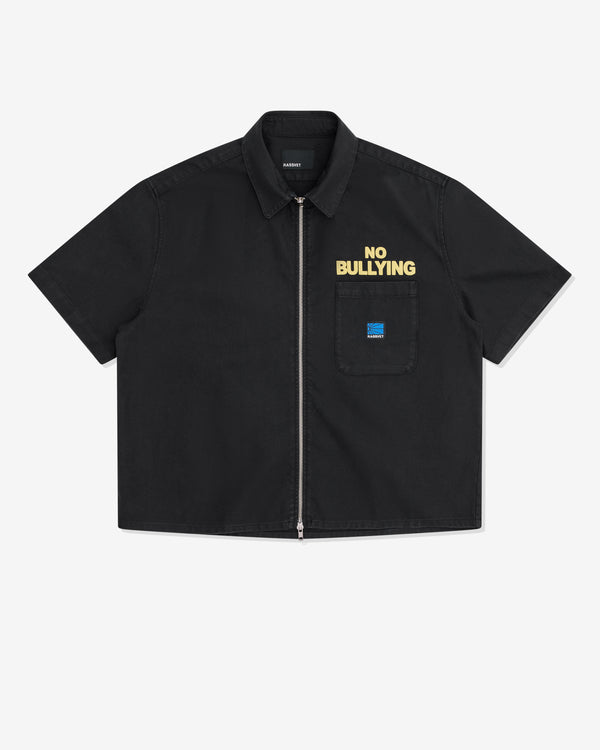 Rassvet - Men's No Bullying Ss Zip Shirt Woven - (Black)