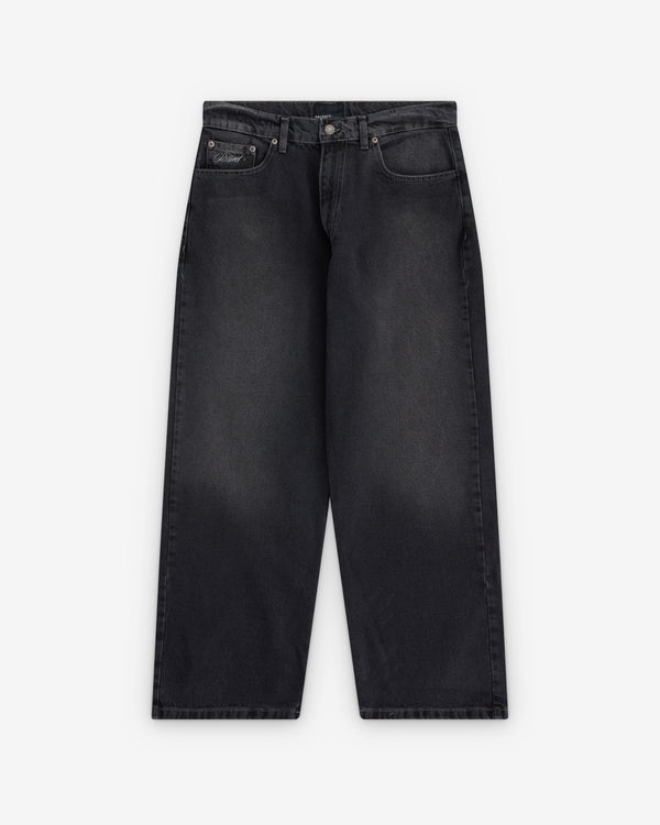 Paccbet - Men’s Spot Wash Baggy Denim Pant - (Black)
