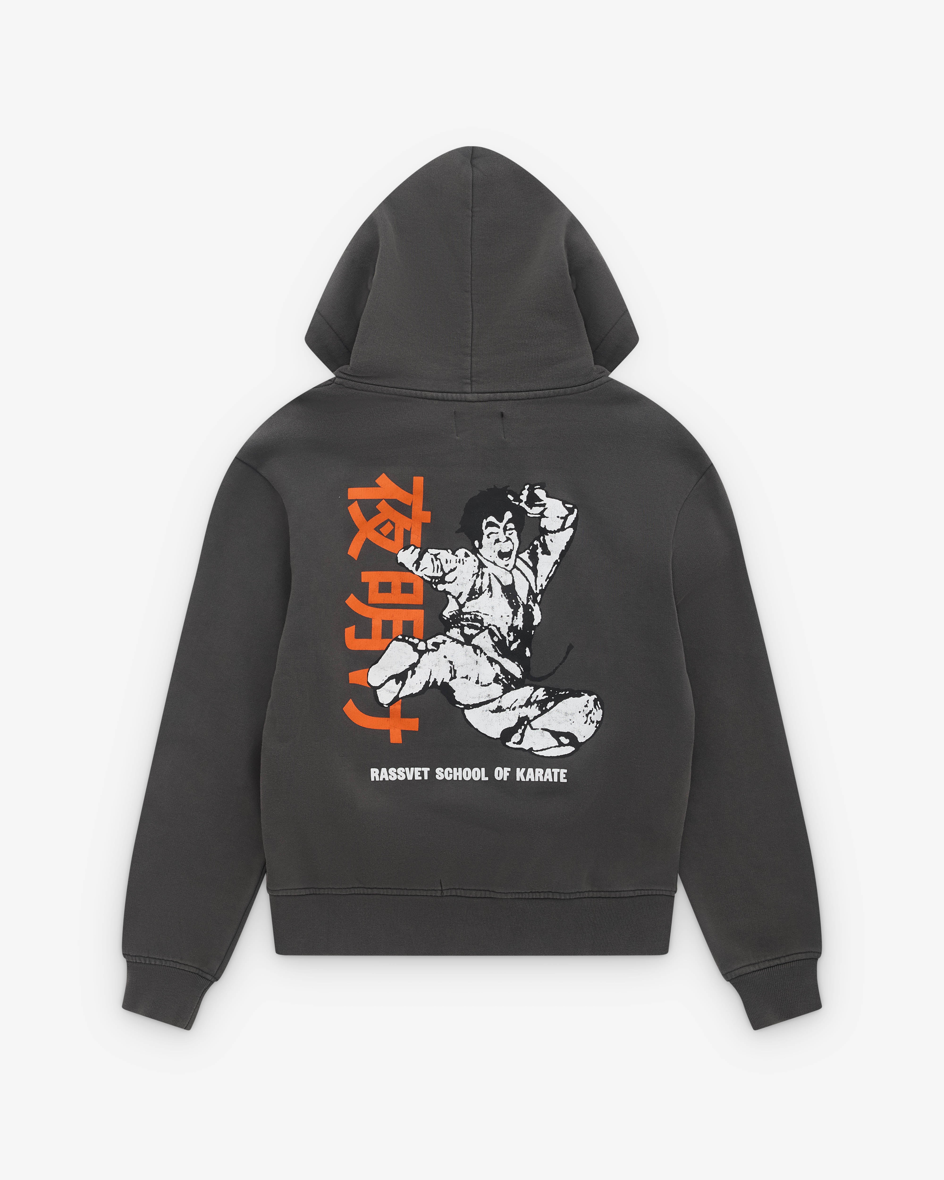 トップス RASSVET House Graphic Zip Hoodie Black S メンズ RASSVET House Graphic Zip Hoodie Black S