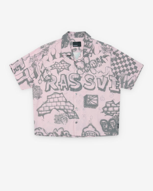 Rassvet - Men's Spray Short Sleeve Shirt - (Pink)