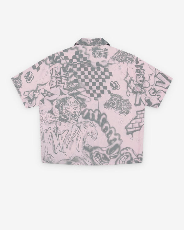 Rassvet - Men's Spray Short Sleeve Shirt - (Pink)