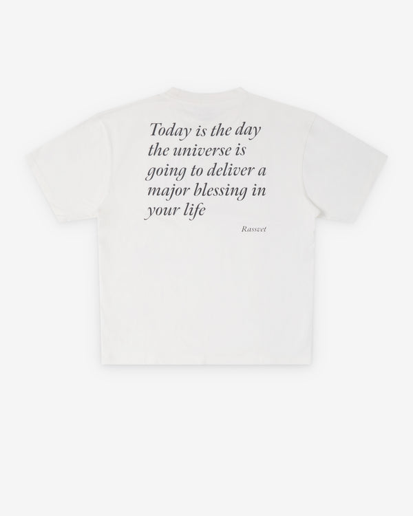 Rassvet - Men's Blessings Tee Shirt - (Off White)