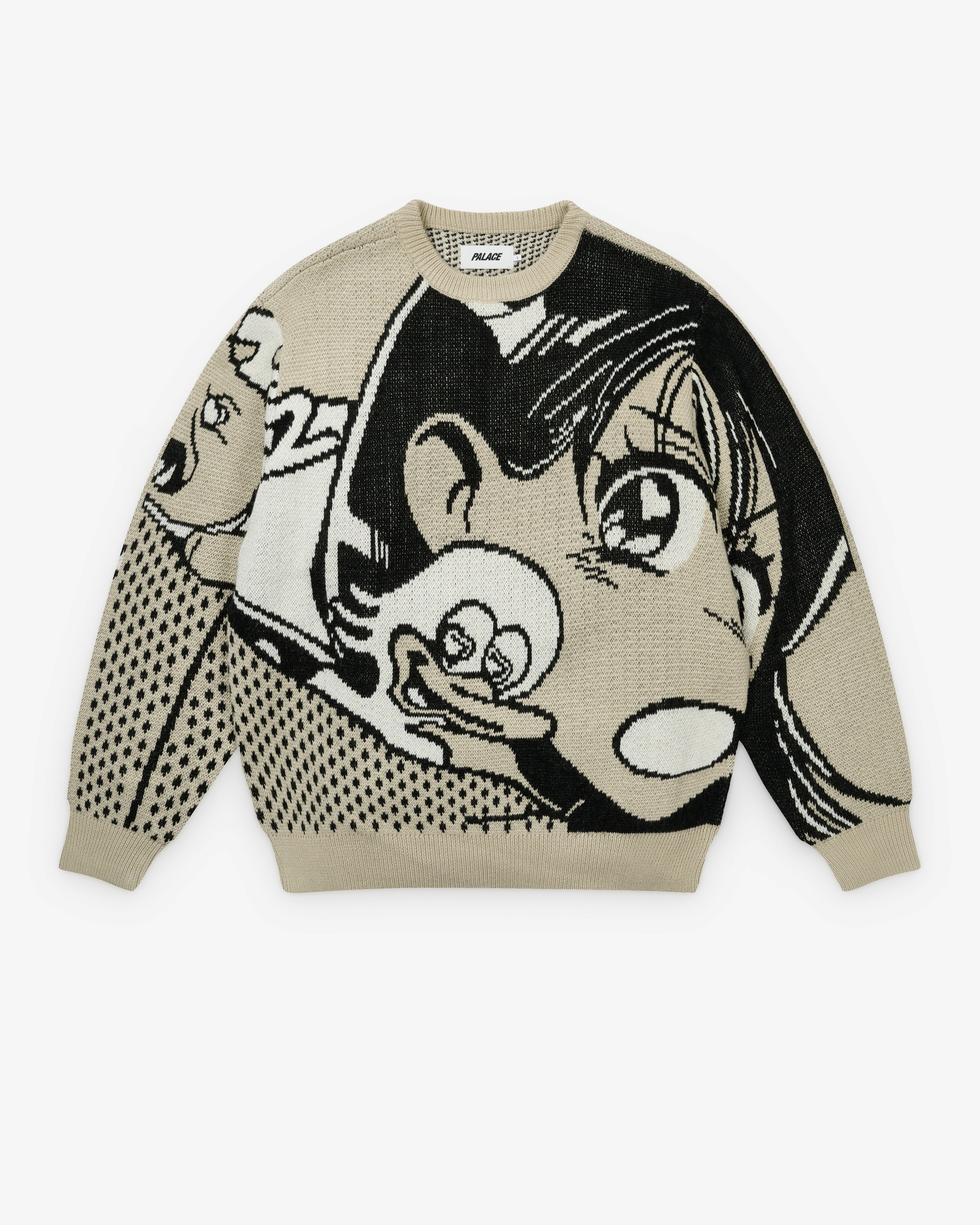 Palace: Men's Rear View Knit (Grey) | DSML E-SHOP