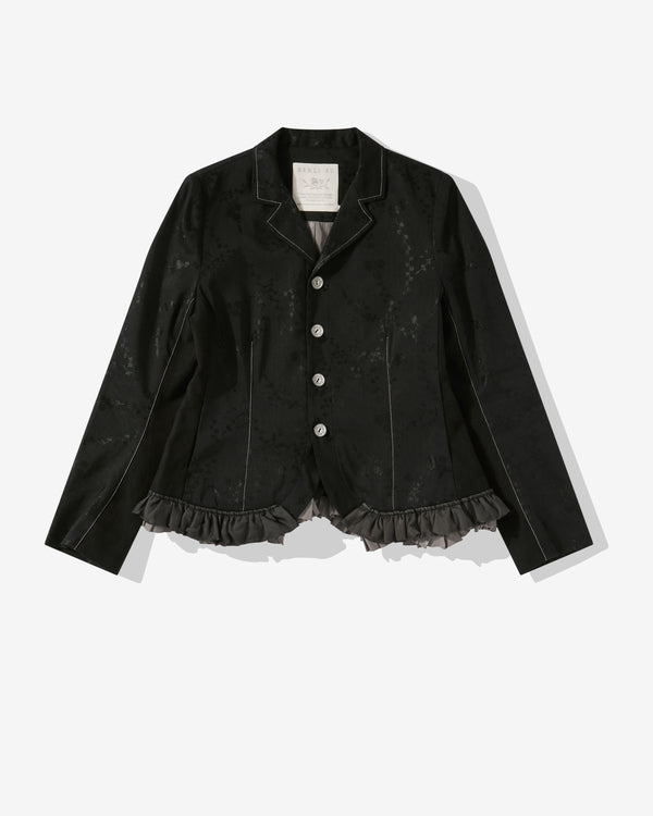 Renli Su - Women's Ruffle Trim Jacket - (Black)