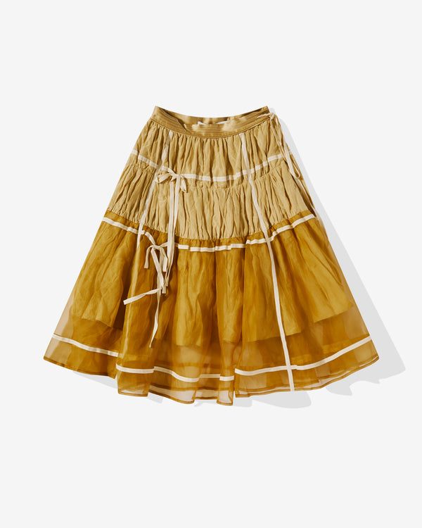 Renli Su - Women's Double Layer Skirt - (Beige)
