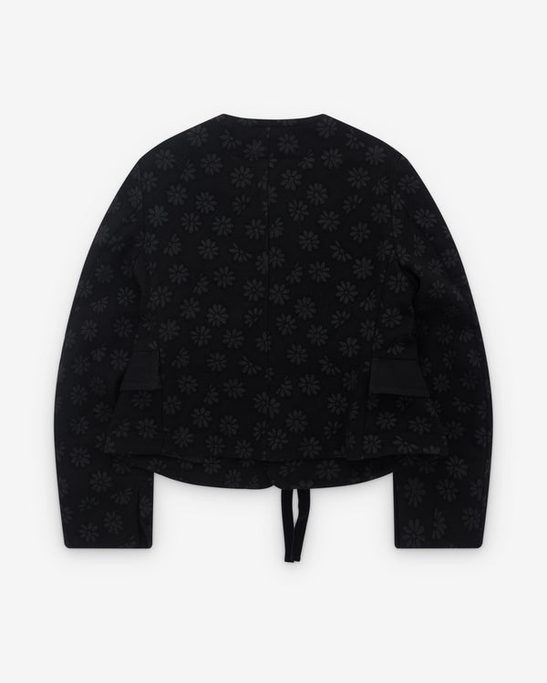 Renli Su - Women’s Floral Print Jacket - (Black)