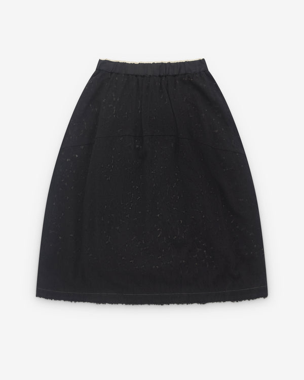 Renli Su - Women’s Raw Hem Lace Skirt - (Black)