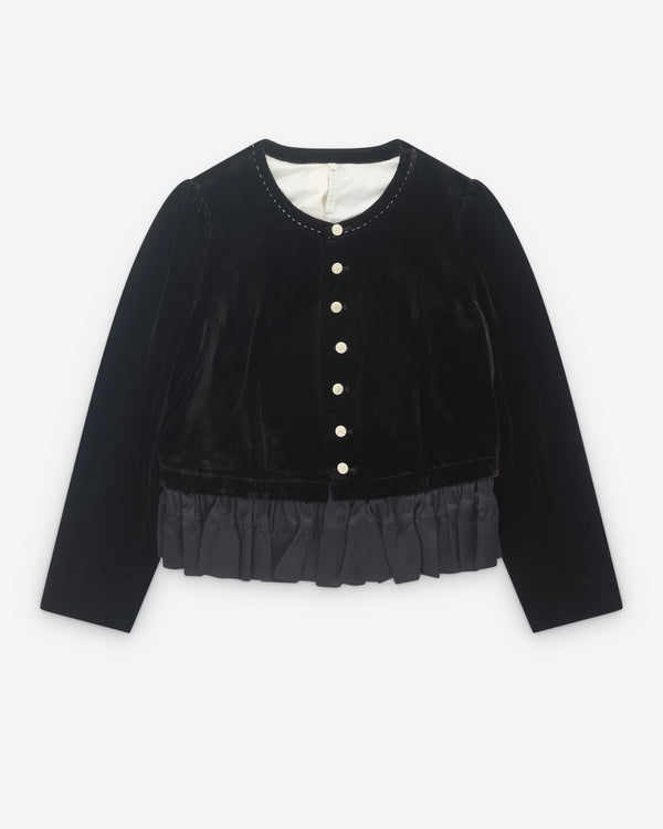 Renli Su - Women’s Peplum Hem Jacket - (Black)