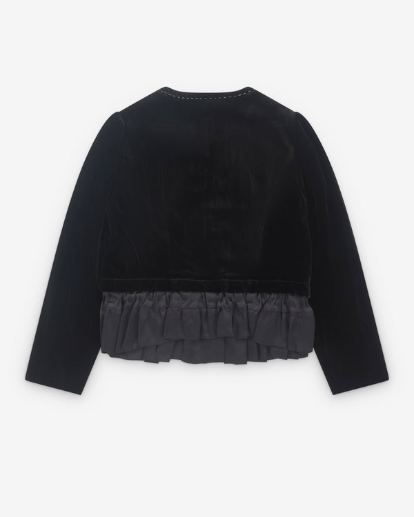 Renli Su - Women’s Peplum Hem Jacket - (Black)