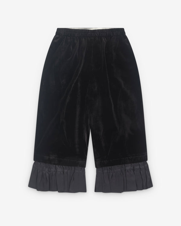 Renli Su - Women’s Lace Trim Trousers - (Black)