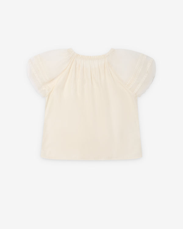 Renli Su - Women's Lace Blouse - (Rice White)