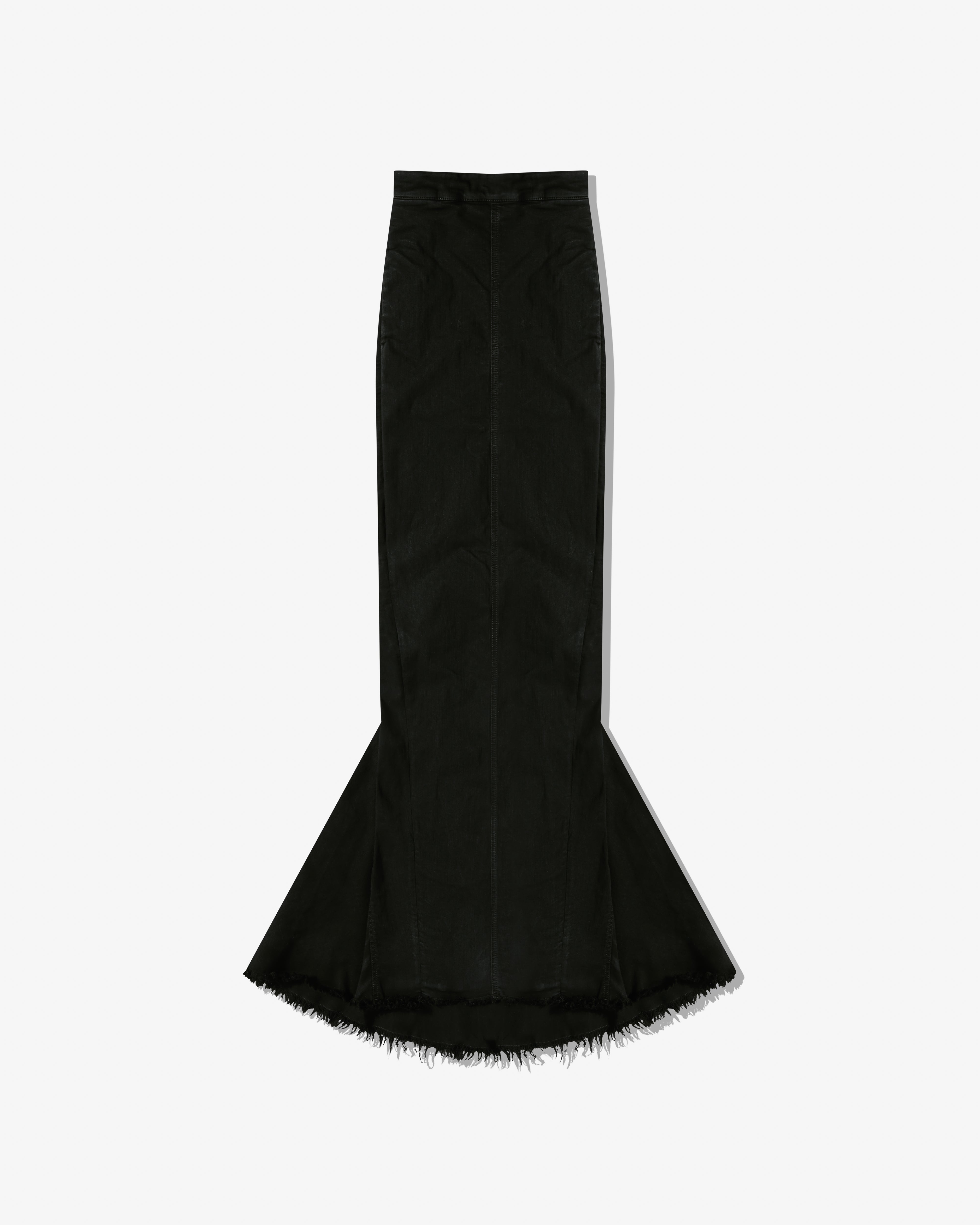 Rick Owens - Women's Denim Dirt Pillar Long Skirt - (Black)