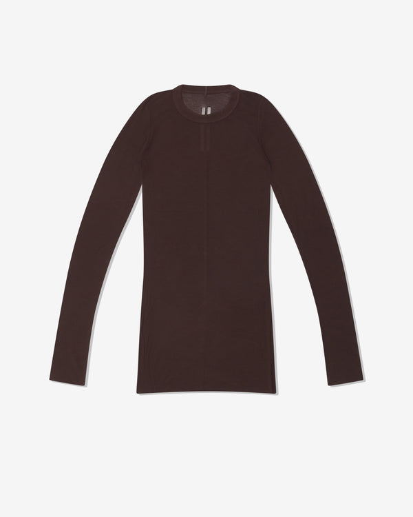 Rick Owens - Women's Hollywood Rib Long Sleeve T-Shirt - (Mahogany)