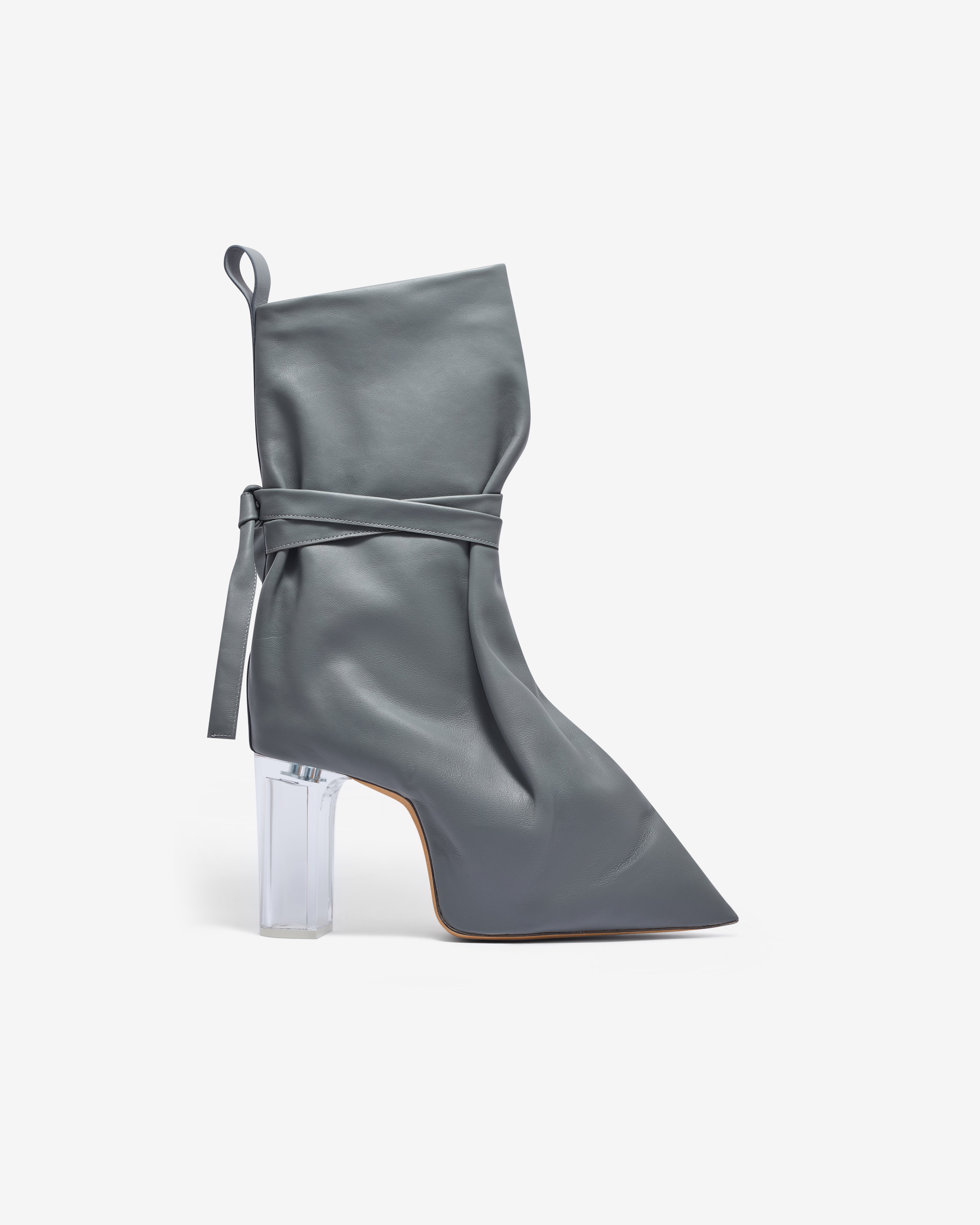 Rick Owens: Women's Tied Taco Kiss Heels (Washed Indigo) | Dover