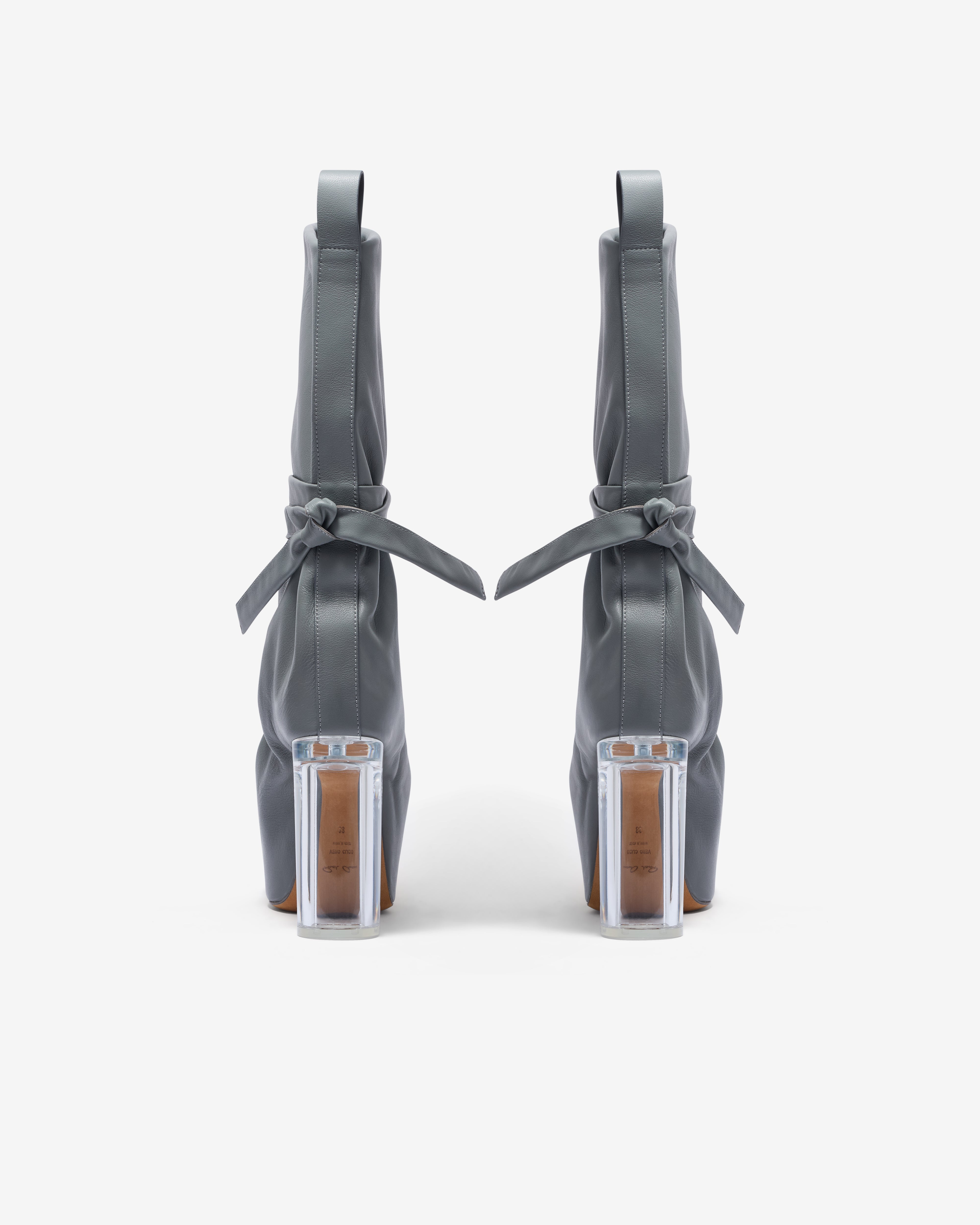 Rick Owens: Women's Tied Taco Kiss Heels (Washed Indigo) | Dover