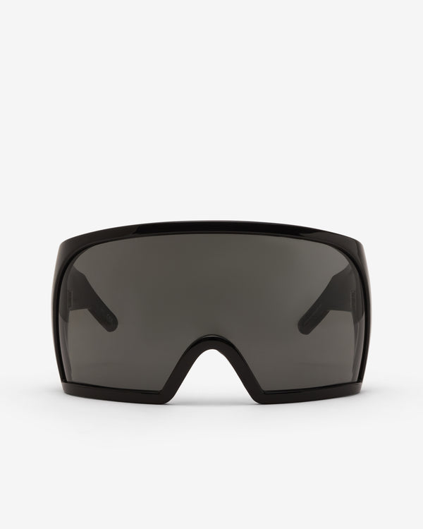 Rick Owens  - Men's Kriester Shiny Sunglasses - (Black)
