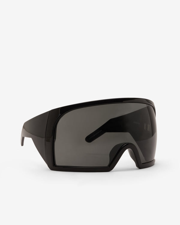 Rick Owens  - Men's Kriester Shiny Sunglasses - (Black)