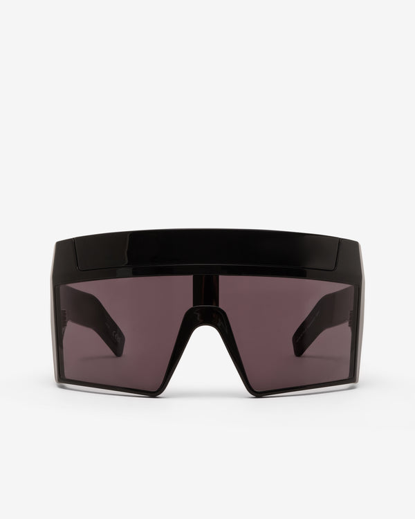 Rick Owens  - Men's Rev Shiny Sunglasses - (Black/Black)
